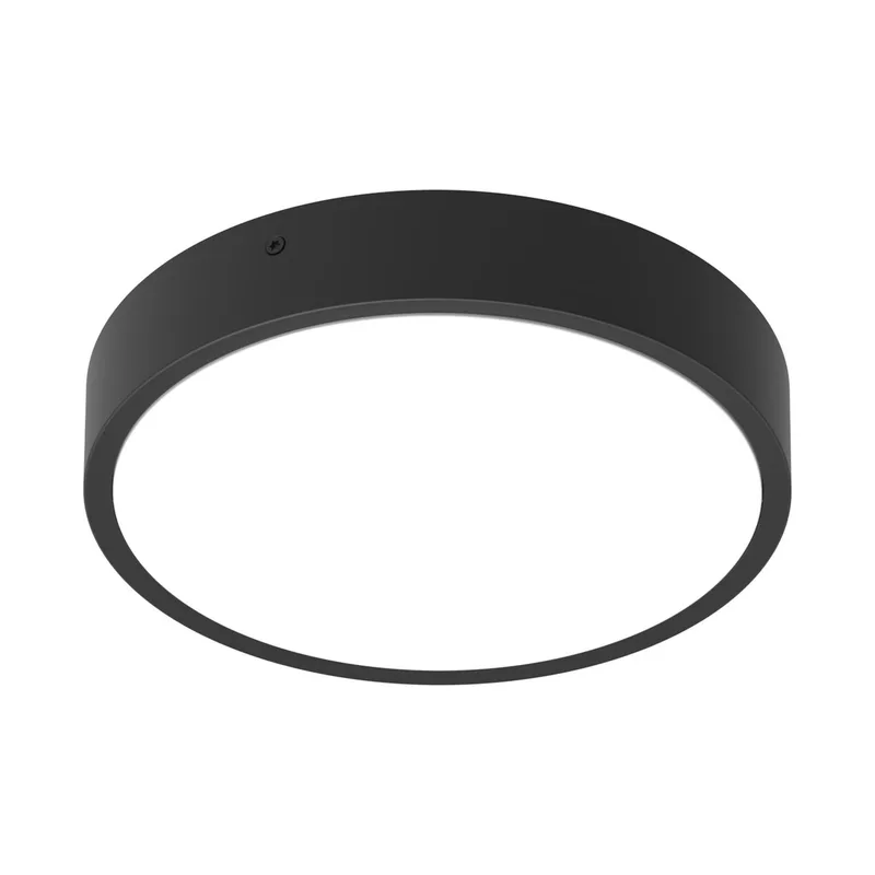 LED Plafondlamp Rond Zwart 10W 1220lm - 830-840 CCT | 262mm - IP65 - Bewegings- en Lichtsensor fra LEDVANCE i Mørkegrøn – produktbillede