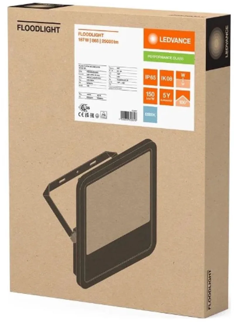 LED schijnwerper 167W 25000lm dag licht 6500K IP66 (4099854306648) van LEDVANCE in Wit – productfoto
