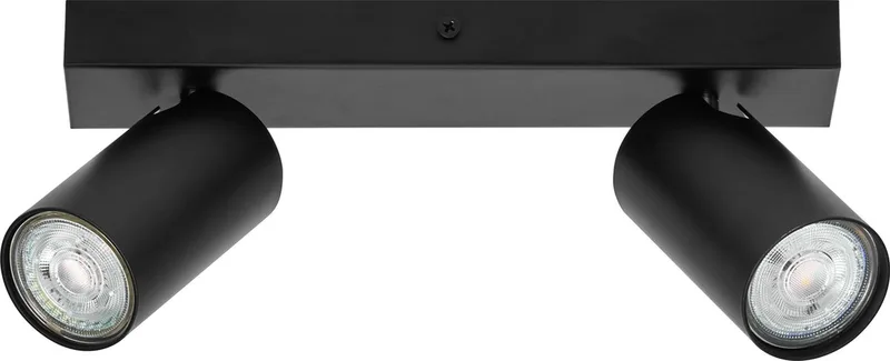 LED SPOT OCTAGON 2 x 3,4W, GU10, 460lm, 2.700K kleurtemperatuur, warm witte lichtkleur, tijdloos, vervangbare ledlamp, ideaal voor interieurs, CRI 90, verstelbare koppen, dimbaar van LEDVANCE in Zwart – productfoto