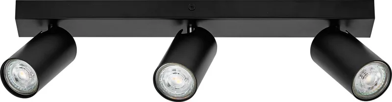 LED SPOT OCTAGON 3 x 3,4W, GU10, 690lm, 2.700K kleurtemperatuur, warm witte lichtkleur, tijdloos, vervangbare ledlamp, ideaal voor interieurs, CRI 90, verstelbare koppen, dimbaar van LEDVANCE in Zwart – productfoto