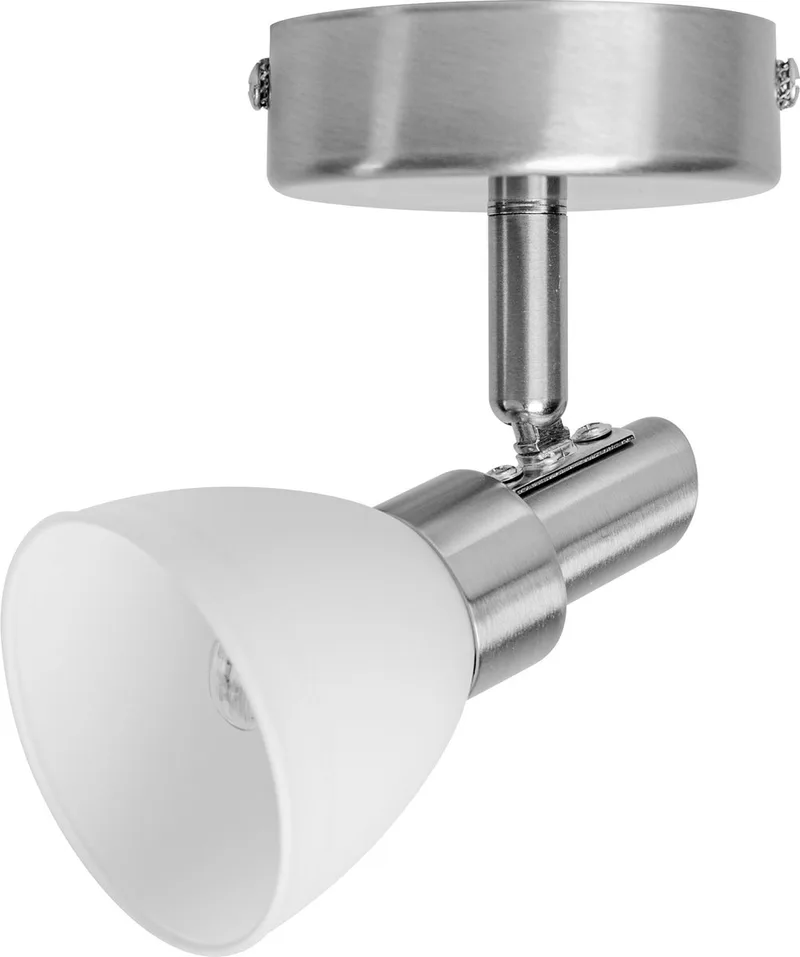 LED Spotlight, 1-Flame Hoogwaardige aluminium schijnwerper, geschikt voor muur en plafond binnen, verwisselbare 2W G9 lampen inbegrepen, warm wit (2700K), LED-spot G9 1x2W fra LEDVANCE i Sølv – produktbillede