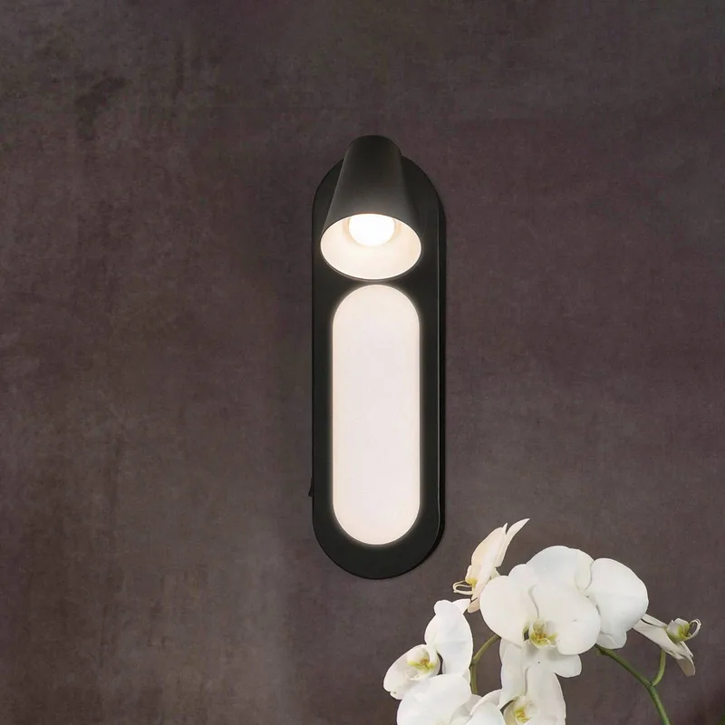 LED wandlamp Neptune, 1 spot, schakelaar von LEDVANCE in Schwarz – Produktfoto