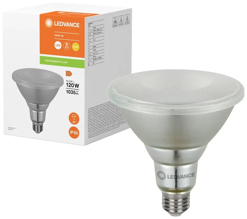LEDVANCE 4099854067822 LED-lamp Energielabel F (A - G) E27 Par 38 14 W = 120 W Warmwit (Ø x h) 122 mm x 122 mm 1 stuk(s) by LEDVANCE in Helder – product photo