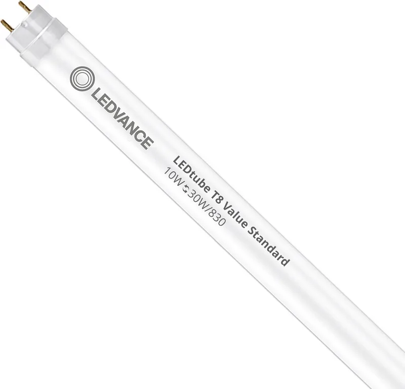 Ledvance LED Buis T8 Value (EM/Mains) Standard Output 10W 1080lm - 830 Warm Wit | 90cm - Vervangt 30W van LEDVANCE – productfoto
