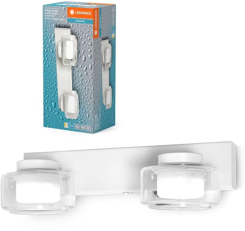 Orbis Flame 2 x 5,5 W Click CCT IP44 Weiß von LEDVANCE in Weiß – Produktfoto