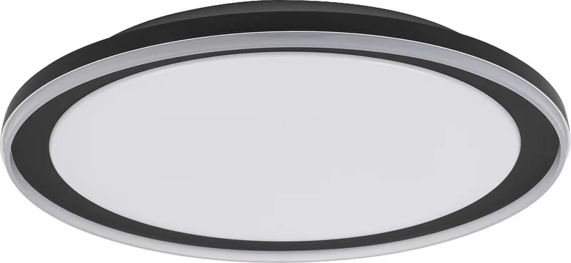 ORBIS Pederson LED plafondlamp met kunststof ring, 36W, 2500lm, 3000K, 830 vriendelijk warm wit, 550mm diameter, IP20 bescherming, inclusief montageschroeven en pluggen de LEDVANCE en Noir – photo produit