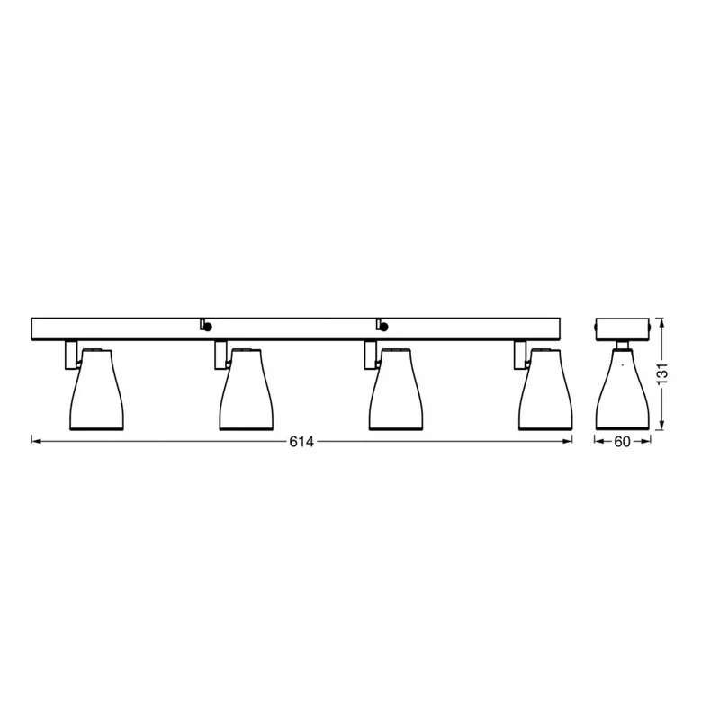 Pear LED-spot GU10 4 lk grå fra LEDVANCE i Grå – produktbillede