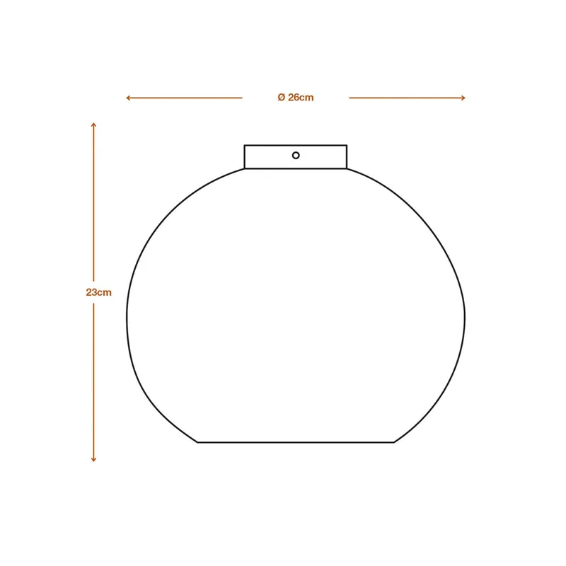 plafondlamp Ball, Ø 26 cm, bruin, golfkarton, E27 de LEDVANCE en Marron, Noir – photo produit