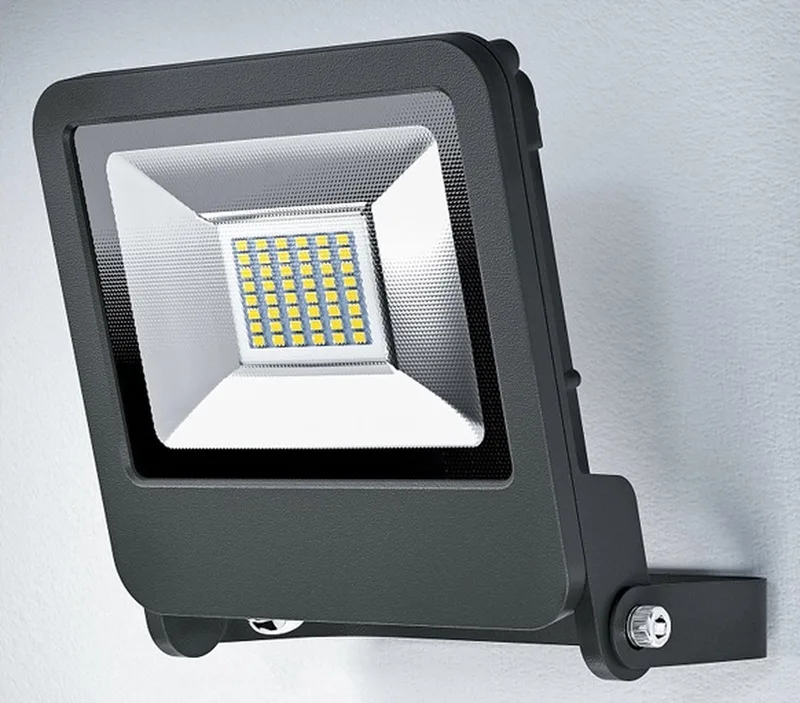 Schijnwerper LED: voor muur, ENDURA FLOOD Koel wit / 5- W, 22-…24- V, stralingshoek: 12-, Koel wit, 4- K, body materiaal: aluminum, IP65 von LEDVANCE in Dunkelgrau – Produktfoto