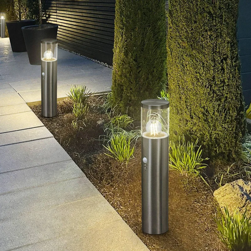 Garden path light Endura Classic Ebro, stainless steel, sensor de LEDVANCE en Roestvrij staal, Transparent – photo produit 1 sur 3