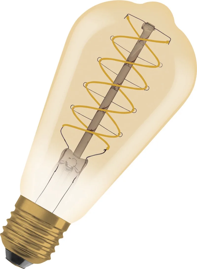 Vintage 1906 LED E27 Peer Goud 7W 600lm - 822 Zeer Warm Wit | Dimbaar - Vervangt 48W OSRAM de LEDVANCE – photo produit