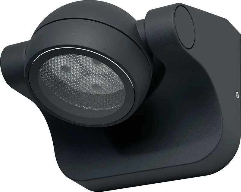 Wand- en plafondarmatuur LED: voor muur, ENDURA STYLE HEMISPHERE / 6 W, 220…240 V, Warm wit, 3000 K, body materiaal: aluminum, IP44 von LEDVANCE in Dunkelgrau – Produktfoto