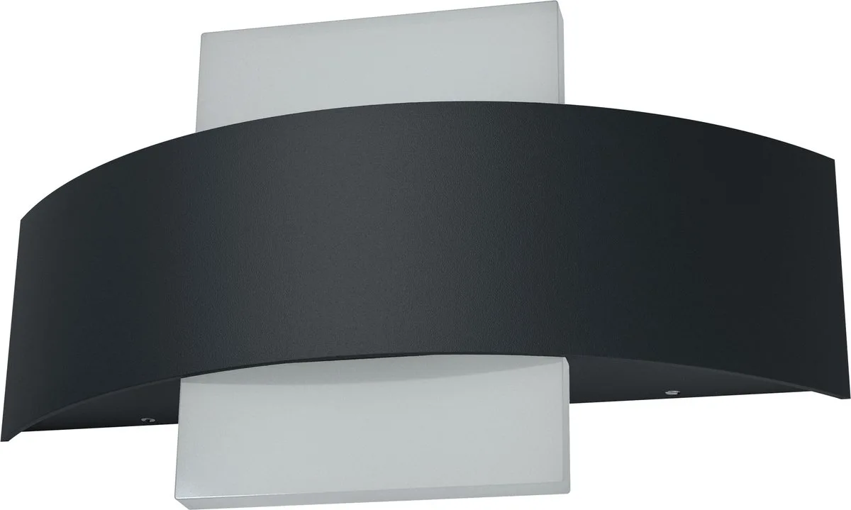 Wand- en plafondarmatuur LED: voor muur, ENDURA STYLE SHIELD / 1-,5- W, 22-…24- V, Warm wit, 3- K, body materiaal: aluminum, IP44 de LEDVANCE en Gris foncé – photo produit