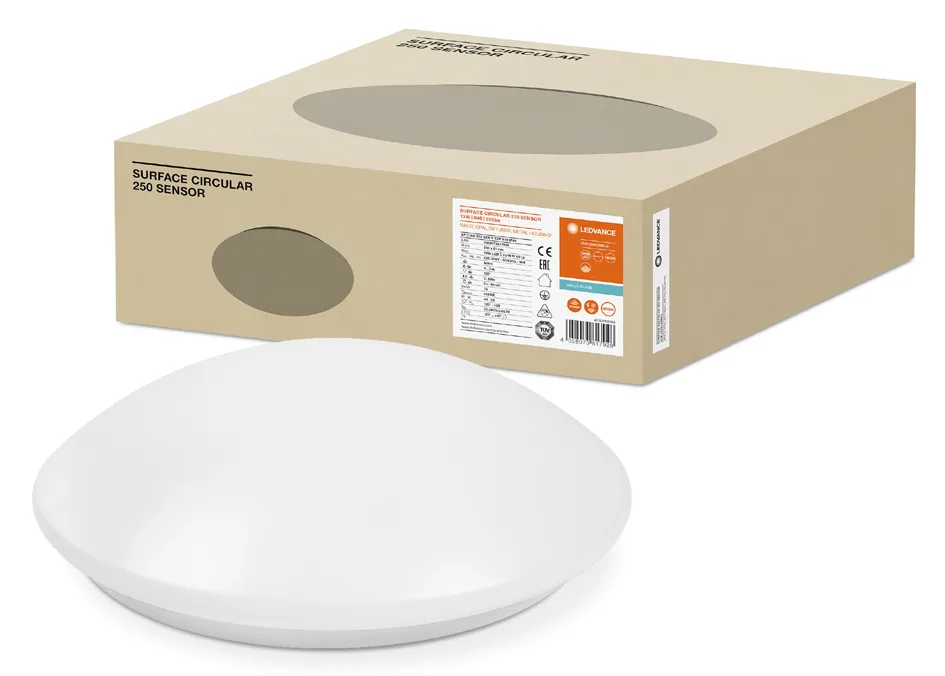 Wand- en plafondlamp SURFACE CIRCULAR 350 SENSOR van LEDVANCE – productfoto
