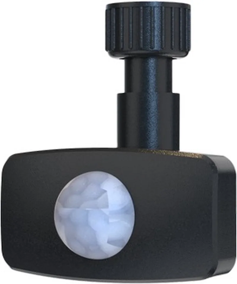 Bewegingsmelder 0.5M - Draadloos - IP44 - 180° Draaibaar - Bereik 2 tot 8m -Lichtsensor Inbraak van Ledvion in Zwart – productfoto