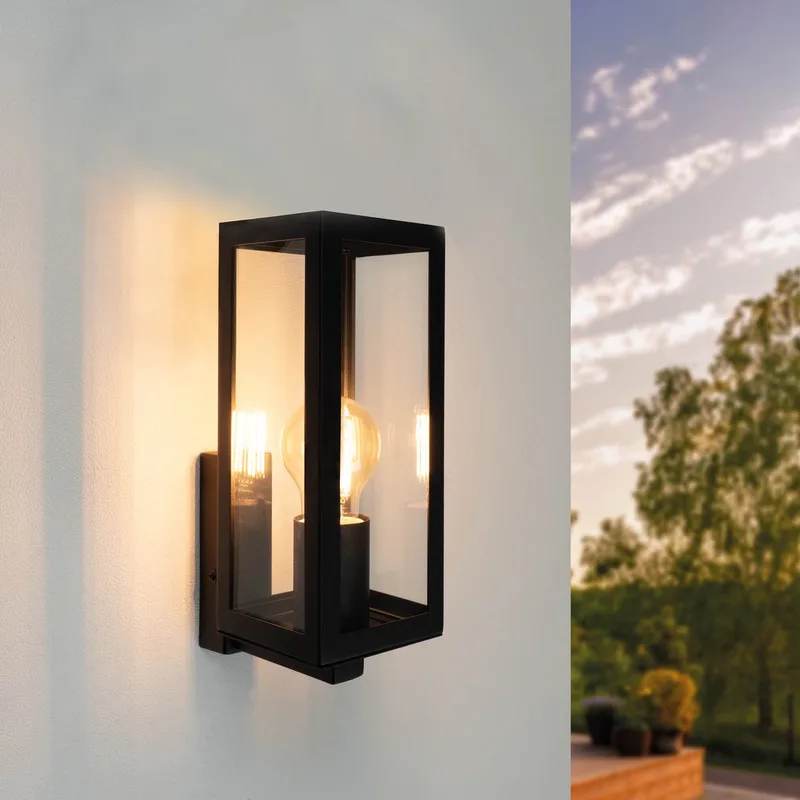 Industriele LED Wandlamp - E27 - IP44 fra Ledvion i Sort – produktbillede