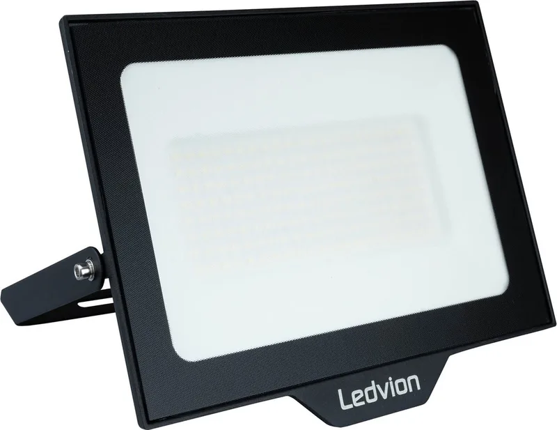 LED Breedstraler - Incl. 0.5M - 100W - 6000K - 12000L - IP65 von Ledvion in Schwarz – Produktfoto