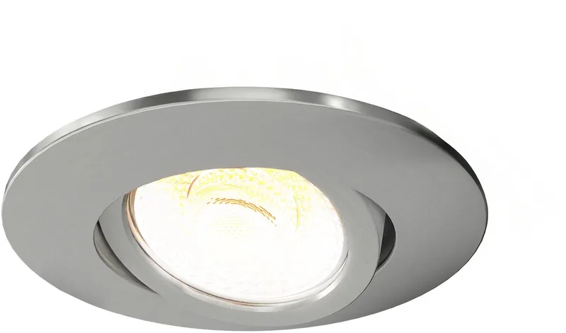LED Inbouwspot - 3W - CCT 2200K-4000K - Ø86mm - Dimbaar - RVS - IP65 de Ledvion en Nikkel – photo produit