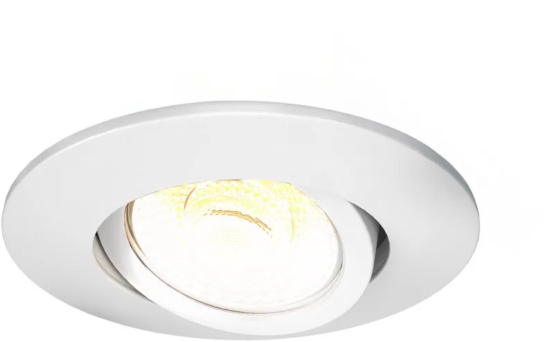 LED Inbouwspot - 3W - CCT 2200K-4000K - Ø86mm - Dimbaar - RVS - IP65 de Ledvion en Blanc – photo produit
