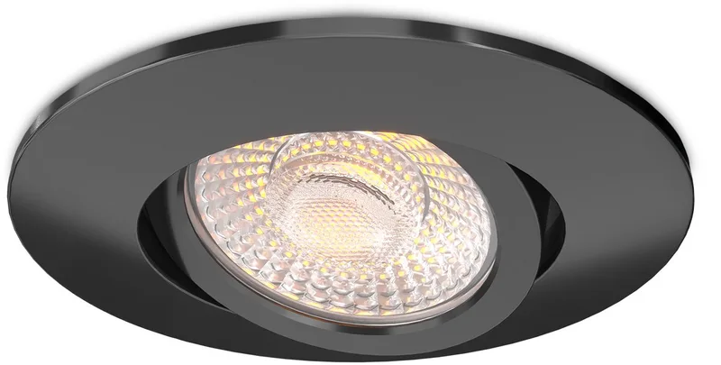 LED Inbouwspot - 3W - CCT 2200K-4000K - Ø86mm - Dimbaar - RVS - IP65 de Ledvion en Noir – photo produit