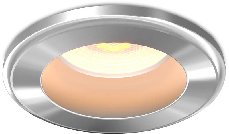 LED Inbouwspot - 4W - CCT 2200K-4000K - Ø55mm - Dimbaar - RVS - IP65 fra Ledvion i Nikkel – produktbillede