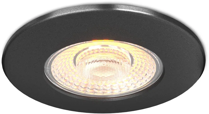 LED Inbouwspot - 5W - CCT 2200K-4000K - Ø75mm - Dimbaar - RVS - IP65 von Ledvion in Schwarz – Produktfoto