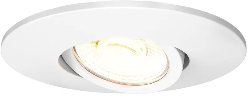 LED Inbouwspot - 6W - CCT 2200K-4000K - Ø96mm - Dimbaar - RVS - IP65 de Ledvion en Blanc – photo produit