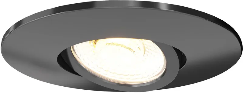 LED Inbouwspot - 6W - CCT 2200K-4000K - Ø96mm - Dimbaar - RVS - IP65 fra Ledvion i Sort – produktbillede