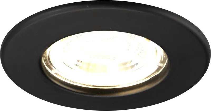 LED Inbouwspot - Dimbaar - 5W - 2700K - Ø84mm - IP65 fra Ledvion i Sort – produktbillede