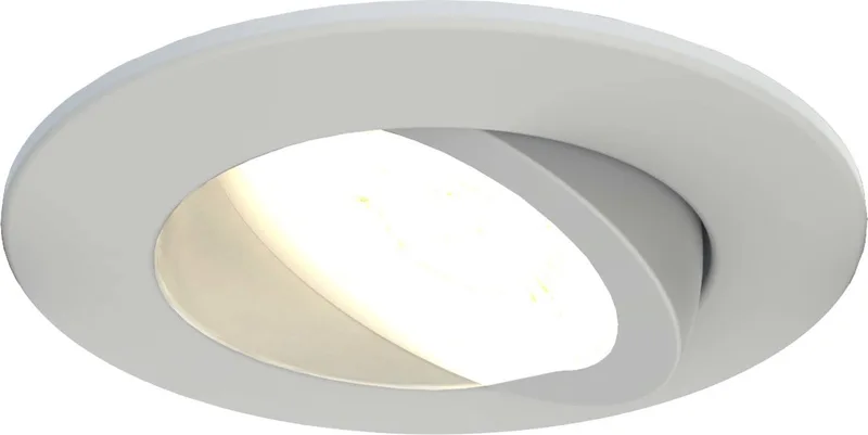 LED Inbouwspot - Dimbaar - 5W - IP65 - CCT - COB - Ø75mm de Ledvion en Blanc – photo produit