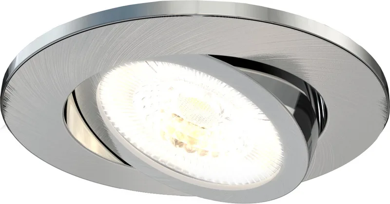 LED Inbouwspot - Dimbaar - 7W - IP65 - CCT - COB - Ø90mm fra Ledvion i Rvs – produktbillede