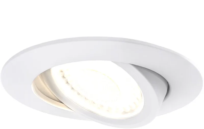 LED Inbouwspot – Dimbaar – CCT – IP65 – Kantelbaar – Aluminium – Badkamer by Ledvion in White – product photo
