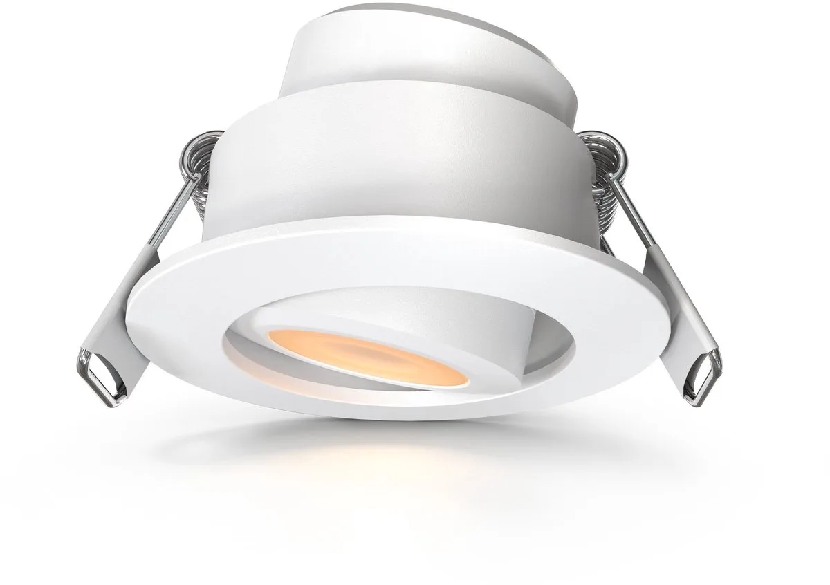 LED Inbouwspot ø42mm IP65 3W Wit 2700K Kantelbaar von Ledvion in Schwarz – Produktfoto