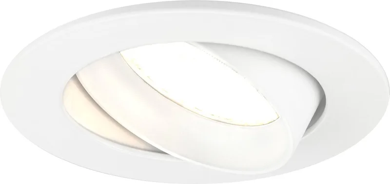 LED Inbouwspot Rio - Dimbaar - 3W - 2700K - Ø85 mm de Ledvion en Blanc – photo produit