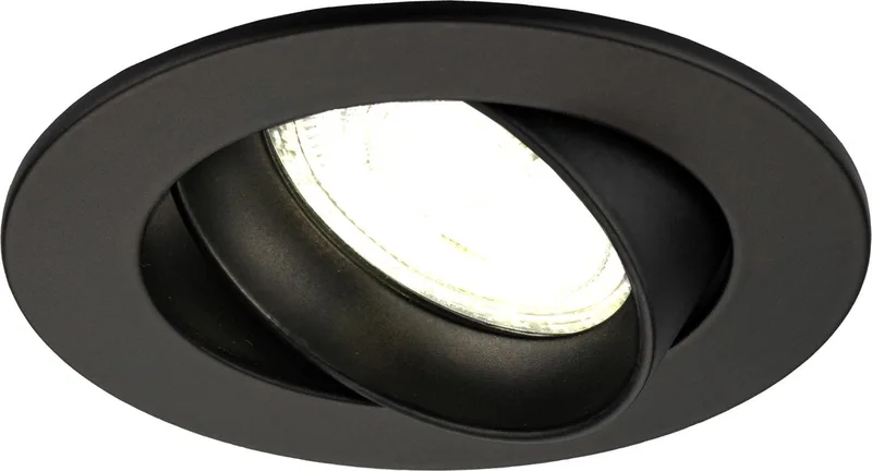 LED Inbouwspot Rio - Dimbaar - 3W - 4000K - Ø85 mm von Ledvion in Schwarz – Produktfoto
