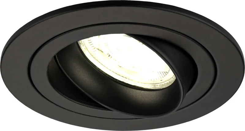 LED Inbouwspot Tokyo - Dimbaar - 3W - 4000K - Ø92 mm von Ledvion in Schwarz – Produktfoto