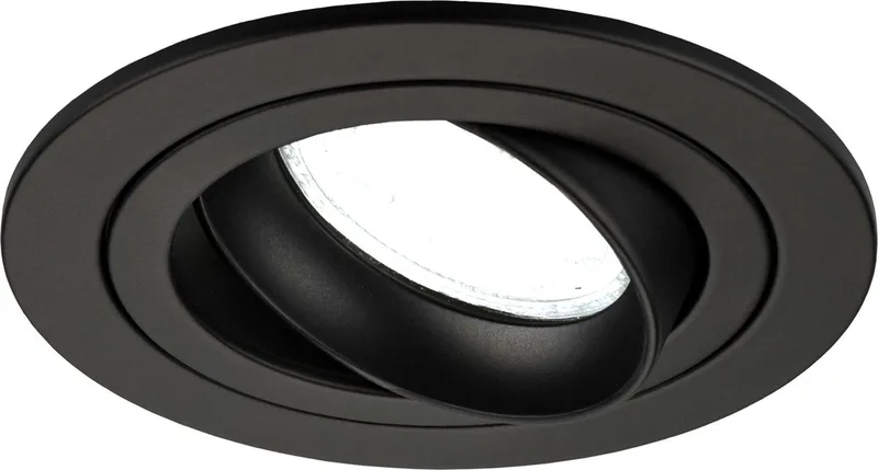 LED Inbouwspot Tokyo - Dimbaar - 3W - 6500K - Ø92 mm fra Ledvion i Sort – produktbillede