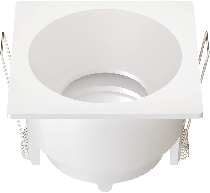 LED Inbouwspot Vierkant 81x81mm – Dimbaar – Kantelbaar – GU10 – IP20 von Ledvion in Weiß – Produktfoto
