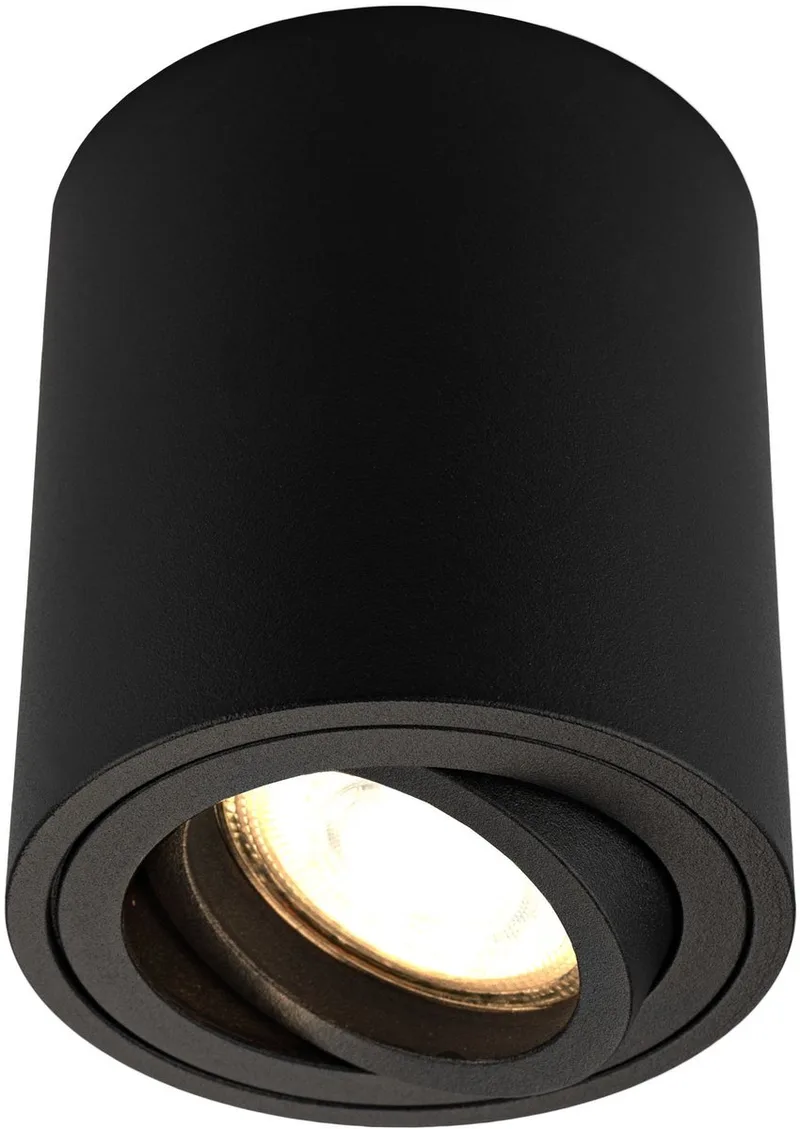 LED opbouwspot rond 3W warm wit de Ledvion en Noir – photo produit