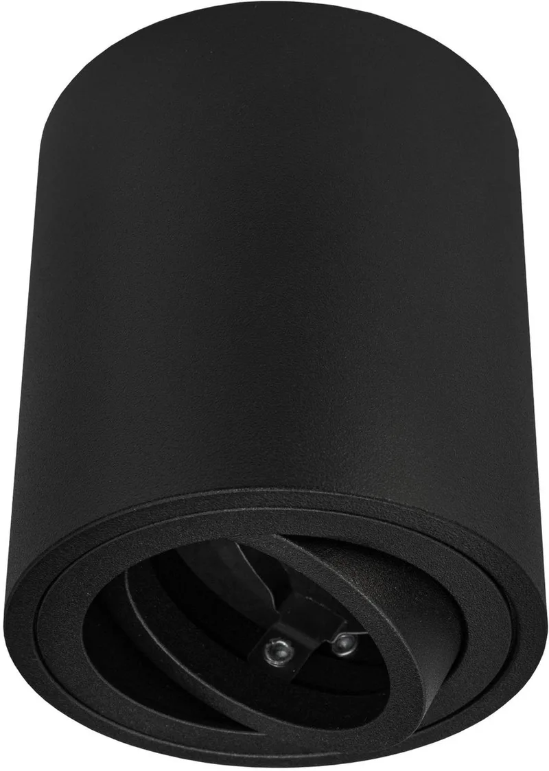 LED opbouwspot rond GU10 fitting zonder lichtbron de Ledvion en Noir – photo produit