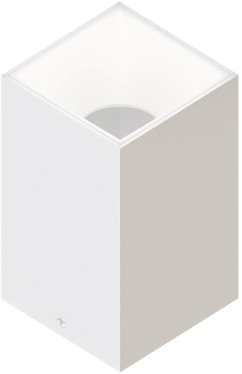 LED Opbouwspot Vierkant 80x80mm – Dimbaar – GU10 – IP20 de Ledvion en Blanc – photo produit