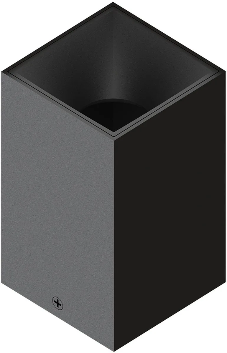 LED Opbouwspot Vierkant 80x80mm – Dimbaar – GU10 – IP20 de Ledvion en Noir – photo produit