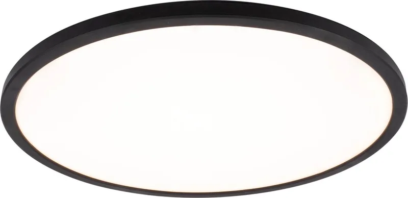 LED Plafonddlamp (Ø42cm - 24W - 2700K - 2040L) IP44 - Geïntegreerd LED fra Ledvion i Sort – produktbillede