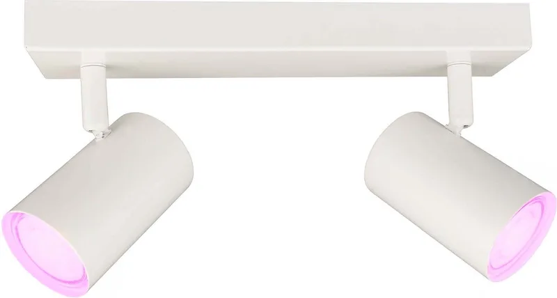 LED Plafondspot - 2-lichts - Dimbaar - 5W - GU10 - IP20 de Ledvion en Blanc – photo produit