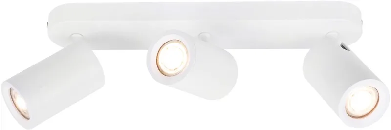 LED Plafondspot - 3-lichts - Dimbaar - 5W - 6500K - Rechthoek - GU10 - IP20 fra Ledvion i Hvid – produktbillede