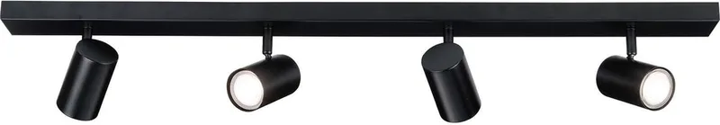 LED Plafondspot 4-lichts Rechthoek GU10 3W neutraal wit de Ledvion en Noir – photo produit