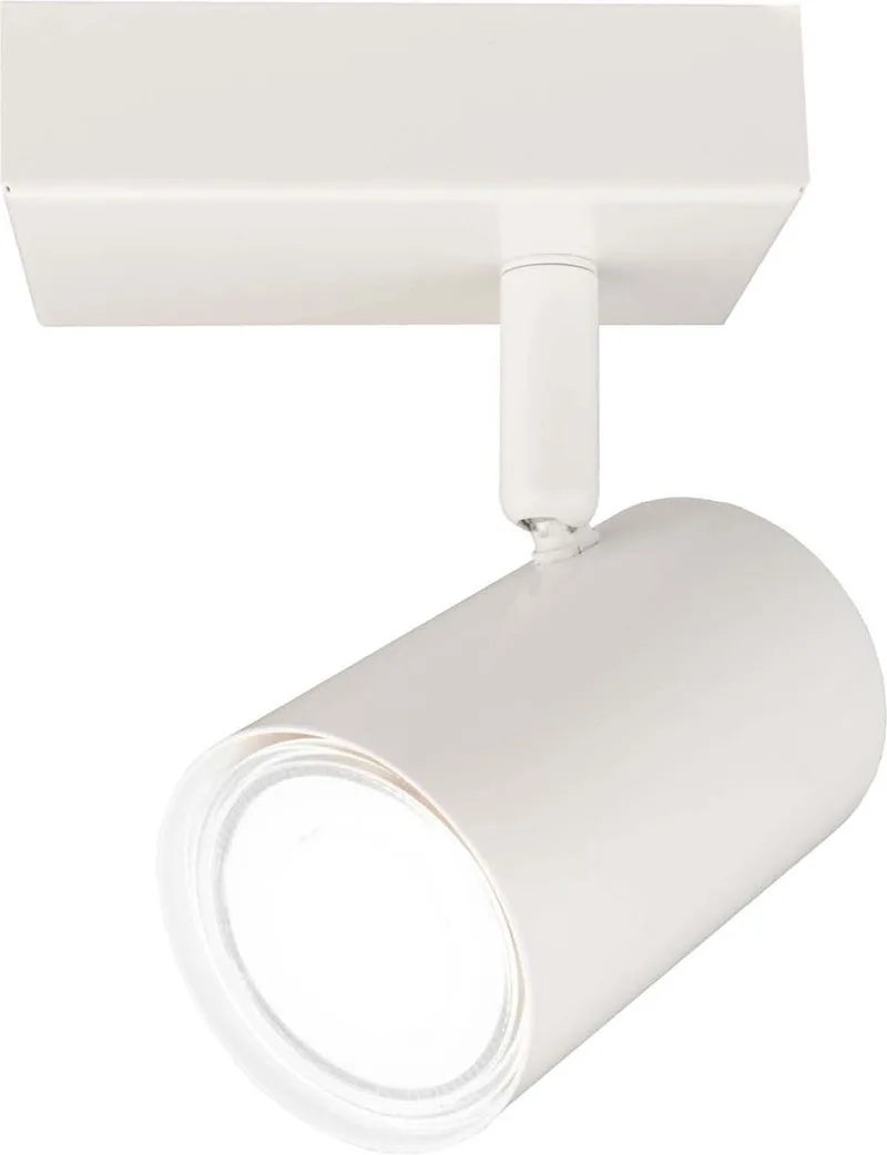 LED Plafondspot Wit 1-lichts Rechthoek GU10 3W koud wit de Ledvion en Blanc – photo produit