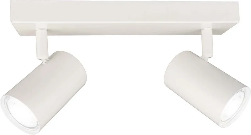 LED Plafondspot Wit 2-lichts Rechthoek GU10 3W koud wit de Ledvion en Blanc – photo produit