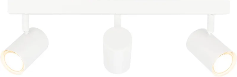LED Plafondspot Wit 3-lichts Rechthoek GU10 3W warm wit de Ledvion en Blanc – photo produit