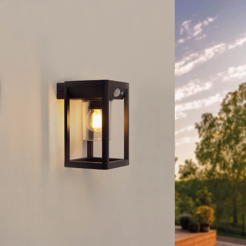 LED Solar Wandlamp - 2.2W - 3000K - IP44 fra Ledvion i Sort – produktbillede